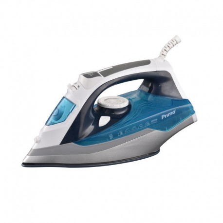 Σίδερο Ατμού PRSI-40276 Primo Kεραμική πλάκα 2600W Anti-drip-Anti-calc Μπλε-Silver